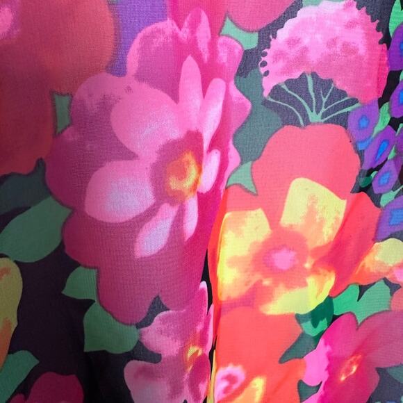 Show Me Your MuMu Jamie Tunic Dress in Fuorescent Floral Size Small, Rare, Fun - Picture 7 of 7